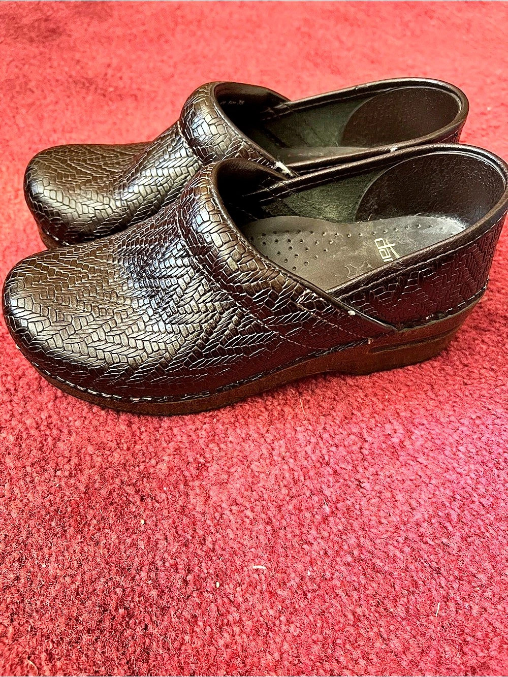 Dansko Professional Clogs Animal Print Brown